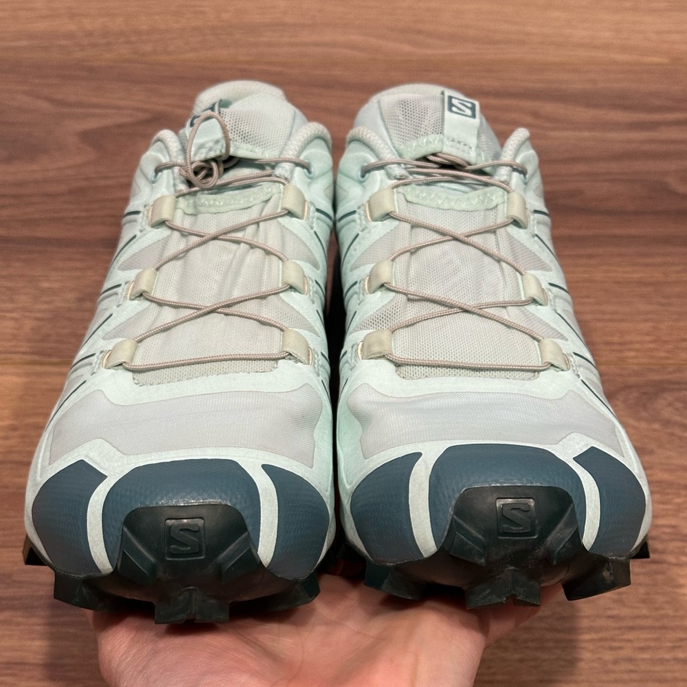 Salomon Speedcross 5 Trail Running Sneakers in Wrought Iron/Spray/White Size 9.5 - Picture 5 of 13
